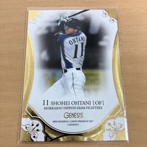 Shohei Ohtani Baseball Card BBM 2017 Genesis Gold Dodgers
