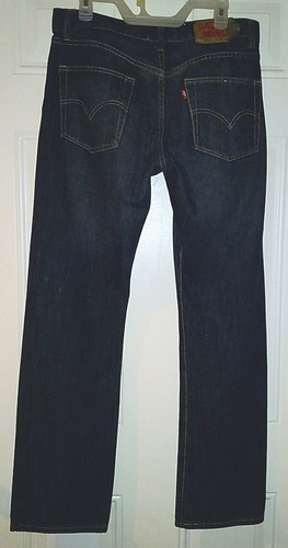 VTG Levis 501 Button Fly Men's 34x33 (Inseam 33) Blue Denim Jeans Mexico WPL 423 - 第 9/9 張圖片