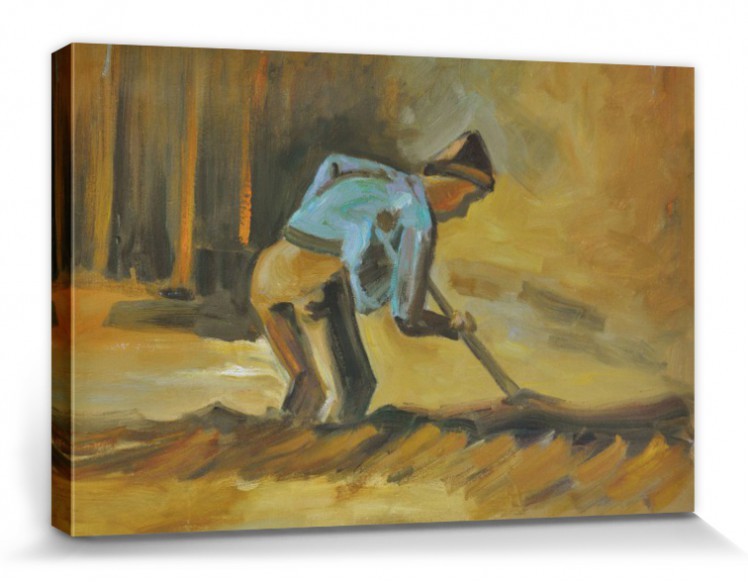 Vincent Van Gogh-Bauer quando si dâ POSTER TELA-Pressione (120x80cm) 55629 Vincent Van Gogh-Bauer quando si dâ POSTER TELA-Pressione (120x80cm) 55629