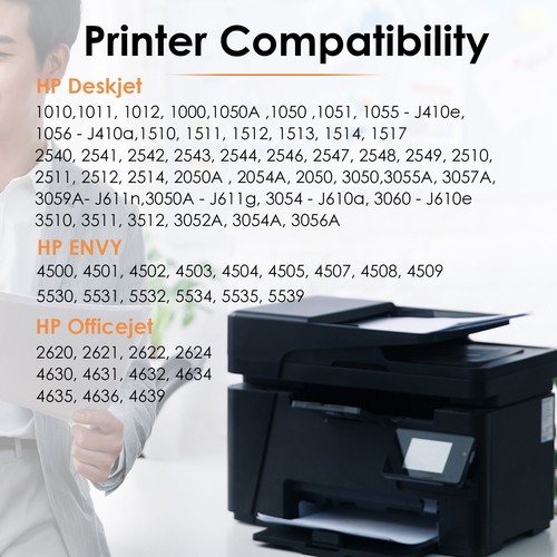 Cartucho de tinta recargado 61XL 2PK negro 1PK color para HP Deskjet 2544 1517 - Imagen 3 de 10