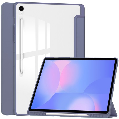 Per Samsung Tab S10 FE+ Plus 2025 Smart Portapenne Antiurto Cover Posteriore Trasparente - Foto 13 di 60