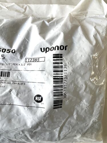 NUEVO PAQUETE DE 25 acoplamientos EP Uponor Propex 1/2"" Pex X 1/2"" Pex Q4775050 - Imagen 3 de 4