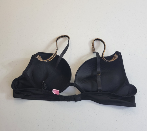 Native Intimates Underwire Push Up Bra Black Full Coverage Padded Size 36B - Picture 4 of 8