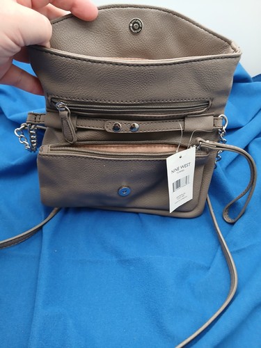 Nine West Gray Small Cross Body Purse Bag - Picture 3 of 3