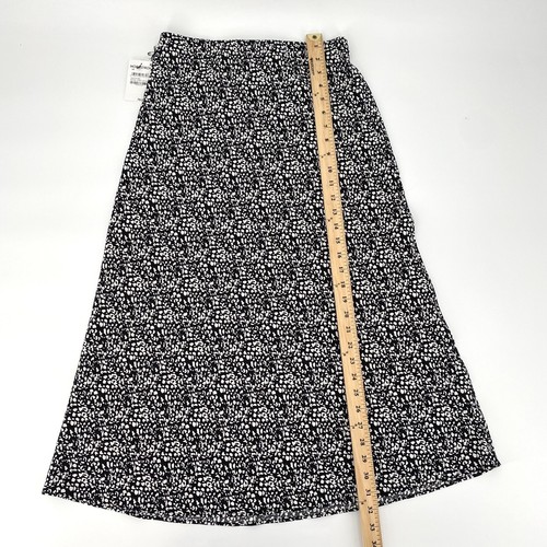 Halogen Women's Animal Print Black/White Midi Skirt XS NWT - Picture 6 of 7