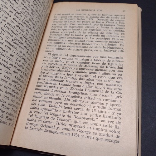 La Segunda Voz Par Ved Mehta -Hardcover -1st Spanish Edition -1975 - Picture 10 of 14