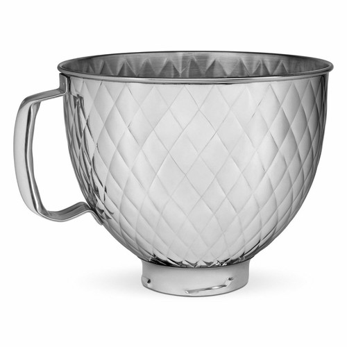 KitchenAid 5-Quart Quilted Stainless Steel Bowl + Flex Edge Beater | Fits 4.5-Q - Bild 4 von 5