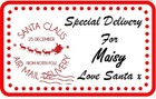 42 Personalised Christmas Labels Santa Father Christmas xmas Custom Stickers