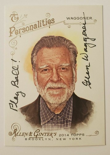 Glen Waggoner signierte Allen & Ginter #125 2014 Karte Auto Drehspieß Baseball RAD - Bild 5 von 7