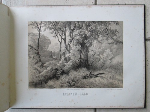 [Scènes de chasse] KRUGER : DIE JAGD, 1861/1862. 21 grandes lithographies. - Imagen 15 de 24