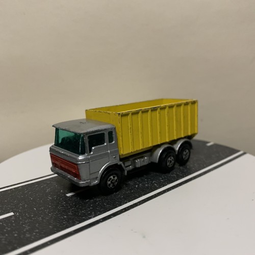 Matchbox Superfast Lesney #47 DAF Dump Truck Tipper Silver/Yellow (Transitional) - Picture 17 of 23