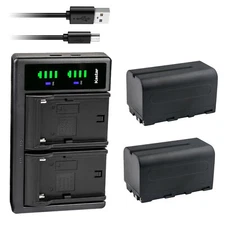 Kastar Battery LTD2 Charger for Neewer RGB176 CRI95+ Video Light RGB480 Light