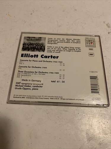 Elliott Carter: Orchestral Music by Sinfonieorchester Des Südwestfunks (CD). CD1 - Picture 2 of 4