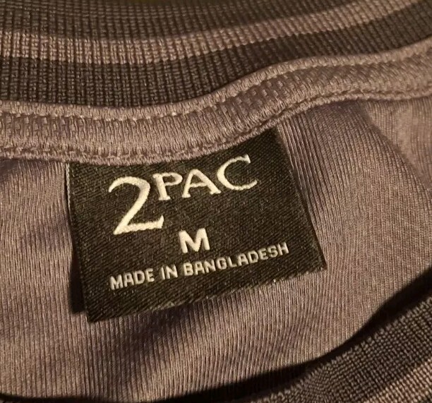 FILA Maglia basket 2pac Shakur hip hop West Coast Death Row