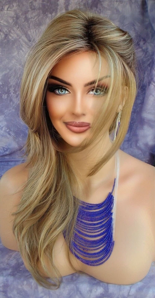 ANGELICA | PELUCA ROP NORIKO ☆ COLOR MOCHACCINO-R ONDAS LARGAS QUE FLUYEN SEXY LINDO 512 Foto 3 de 4