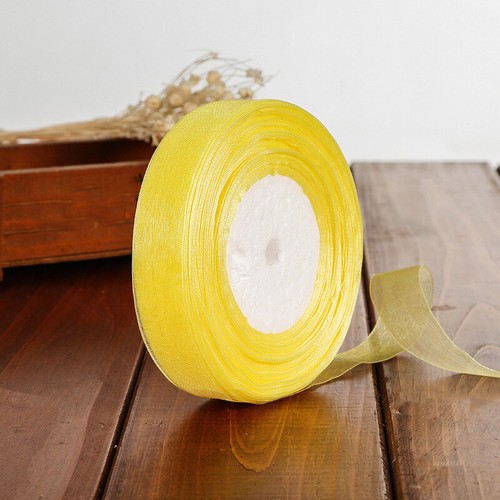 45m/spool 20mm Organza Ribbon Sheer Craft Gift Wrapping Sewing Ribbon - Picture 26 of 48
