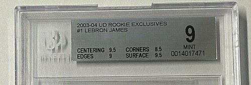 2003-04 UD novato exclusivo LeBRON JAMES NOVATO #1 BGS 9 con 2 9,5s CAVS - Imagen 2 de 7