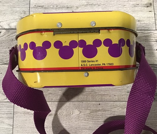 Vintage Mickey Mouse Lunch Tin with Strap - 1999 Series #1 - ASC Lancaster, PA - Picture 4 of 4