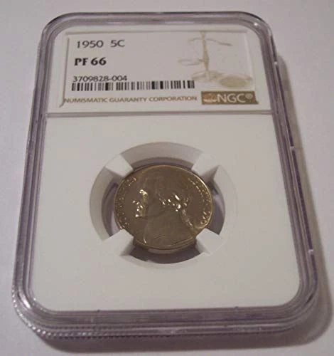 1950 Jefferson Nickel Proof PF66 NGC Low Mintage