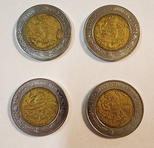 Bimetallic 5 PESOS 4 COIN Set 2023 KM - Picture 2 of 5