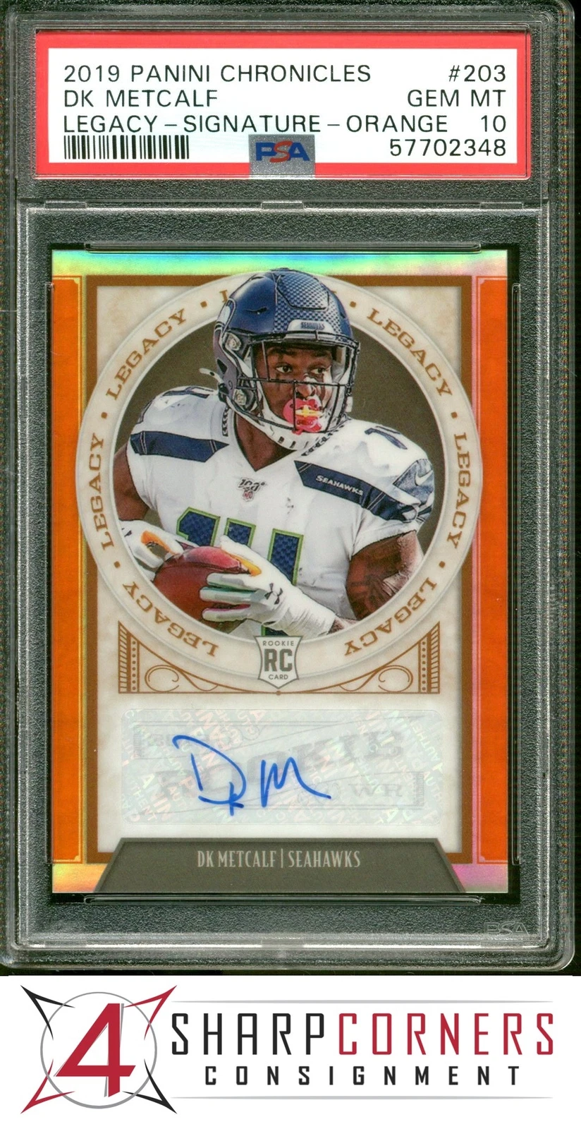 DK Metcalf Panini Chronicles Legacy #203 Signature