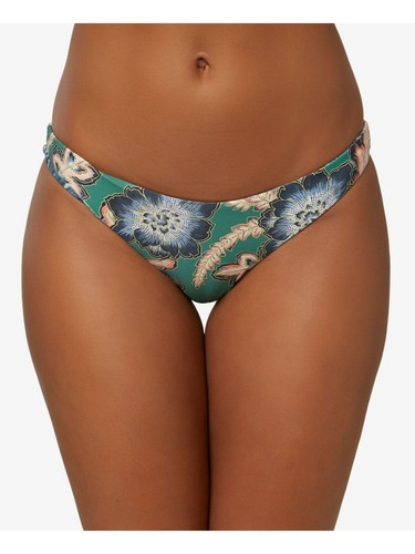 ONEILL Women's Reversible Rockley Westerly Bikini Swimsuit Bottom Green Size XL
