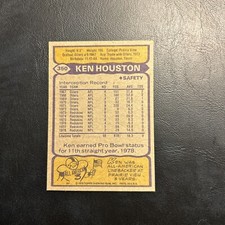 Baa-2 1979 Topps #350 Ken Houston Washington Redskins Kenny