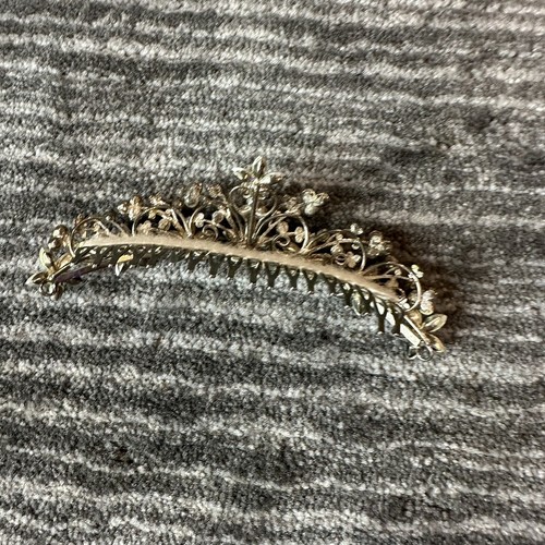 Fashions Crystal Tiaras Rhinestone Wedding Hair Accessories Comb & Hook Loop Red - Picture 6 of 14