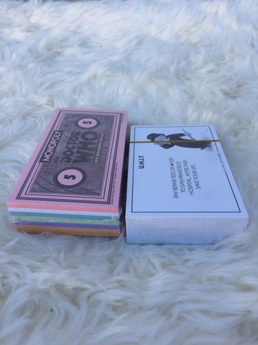 Doctor Who Monopoly 50th Anniversary Collector's New Replacement Cash & Cards - Picture 3 of 4