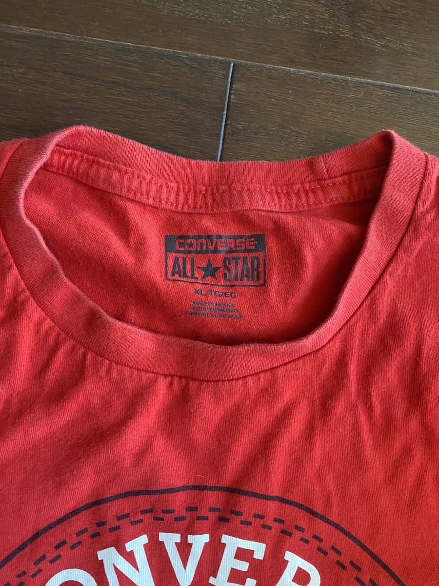 Converse t shirt red top