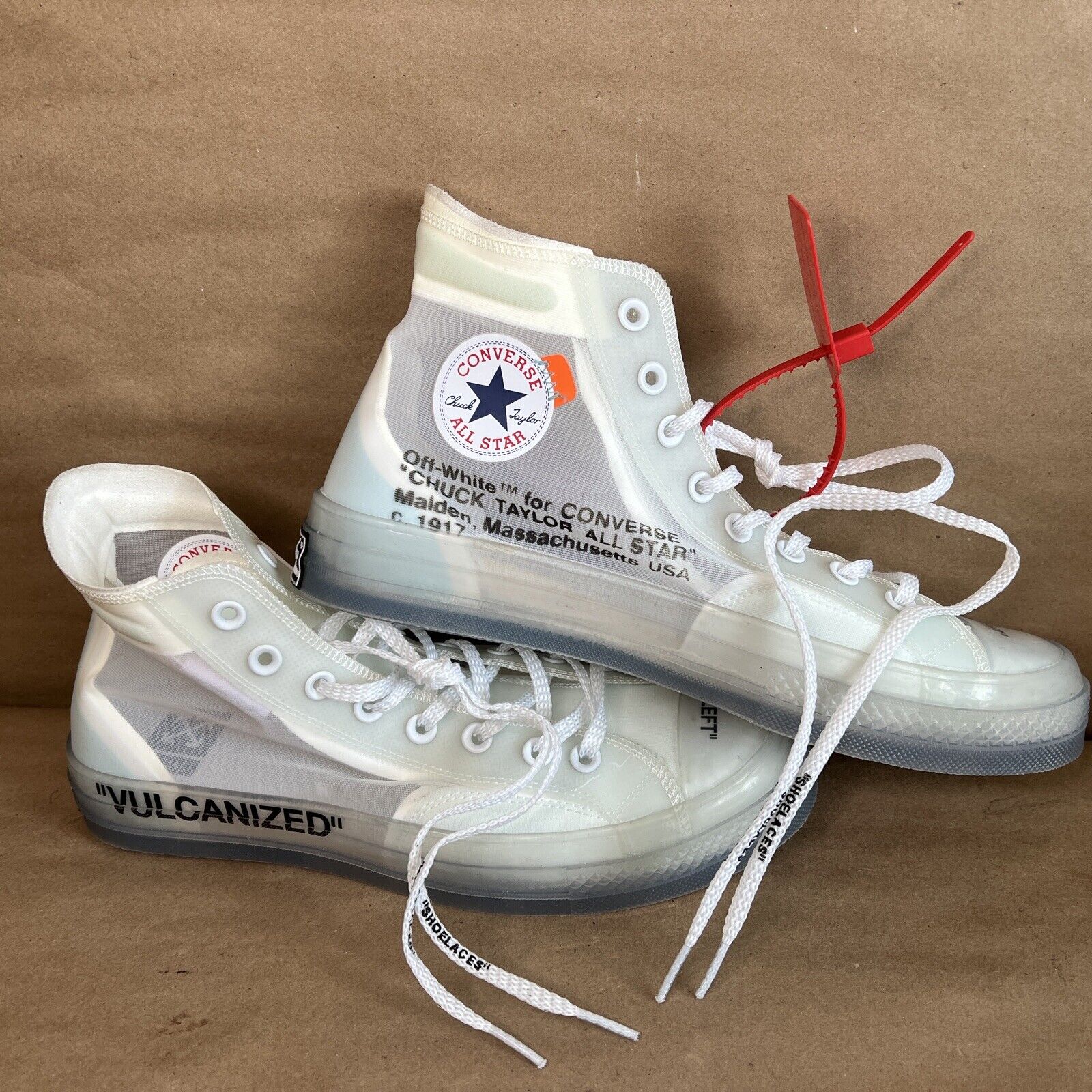 Converse Chuck Taylor Vulcanized Off-White Sample Shoes Size 10 Unisex |