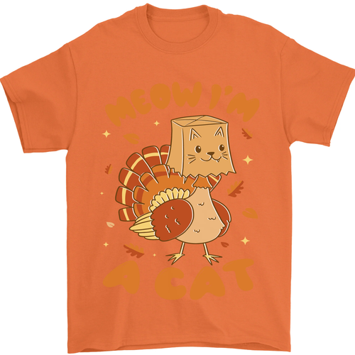 Thanksgiving Christmas Turkey I'm a Cat Mens T-Shirt 100% Cotton - Picture 81 of 104