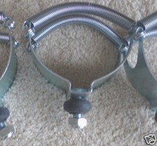 Kart racing steel exhaust pipe cradle with springs multi use !