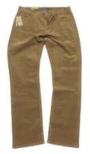 Polo Ralph Lauren Men's Brown Varick Slim Straight Stretch Corduroy Jeans