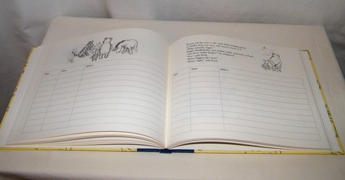 New Disney Classic Winnie The Pooh Visitors Book Sketched Artwork by E H Shepard - Picture 7 of 7