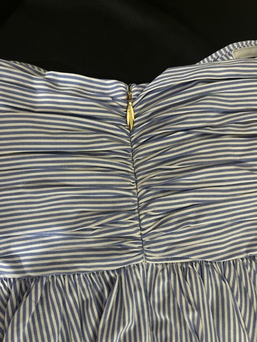JUICY COUTURE WOMEN DRESS SMALL WHITE AND BLUE STRIPES SHORT,SLEEVELESS.RN92918 - Picture 10 of 12