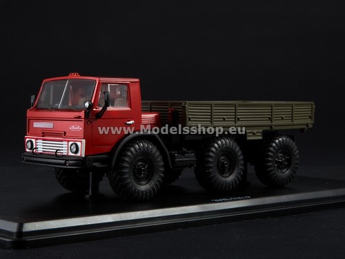 ModelPro 0114MP ZIL-132P flatbed truck, prototype /red-kahki/ - Imagen 4 de 6