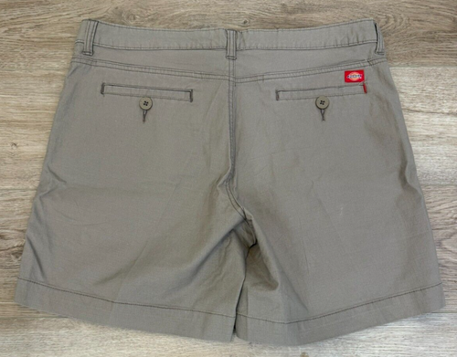 Women's Size 12 Dickie's Stretch Brown Chino Shorts - Picture 4 of 5