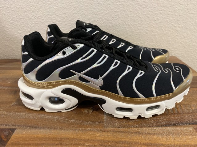 Nike Air Max Plus TN Metallic/Black/Gold 605112-055 Women's Size 6.5 | eBay