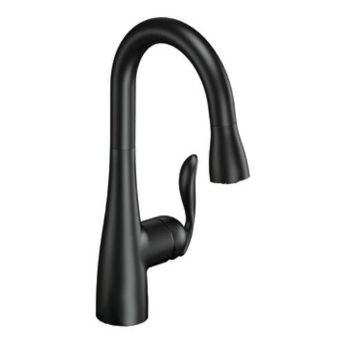 MOEN 5995BL Arbor Single-Handle Pull-Down Sprayer Bar Faucet in Matte Black - Picture 1 of 1