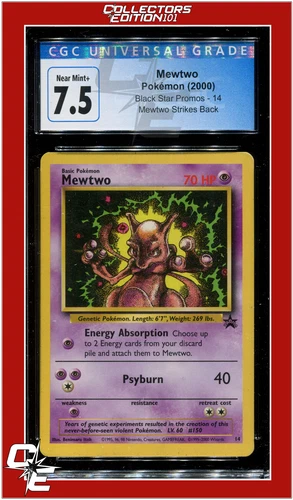 Black Star Promo 14 Mewtwo Movie Promo CGC 7.5