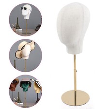 Metal Mannequin Head for Wig Making Hat Display with Adjustable Stand Holder