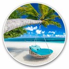 2 x Vinyl Stickers 30cm - Tropical Beach Holiday Palm Cool Gift #2519