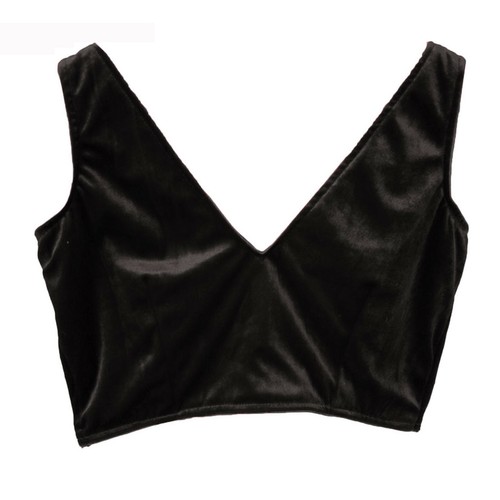 Designer Sari Sleevless Velvet Blouse Bollywood Women Crop Top Ethnic Choli - Picture 6 of 46