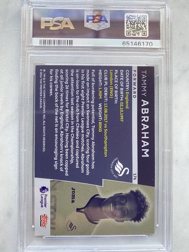 2017 Topps Premier Tammy Abraham True RC PSA 9 RARE! - Picture 2 of 2