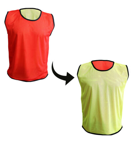 Reversible Mesh Football Training Bibs Football Netball Rugby Cricket Pack of 10 - Imagen 6 de 7