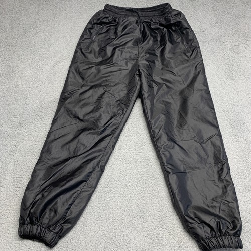 Hot Music Ski Pants Men L Black Snowboard Nylon Unisex Elastic Waist Lined 28x30 - Picture 2 of 12