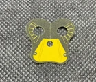 NEW LEGO Yellow Minifigure Armor Pauldron Cloth 4 Thin Gray Stripes and Gray