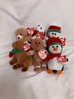 Ty Jingle Beanie Babies🎄2007 Holiday (Set Of 6) 4" Plush New Mwmt's