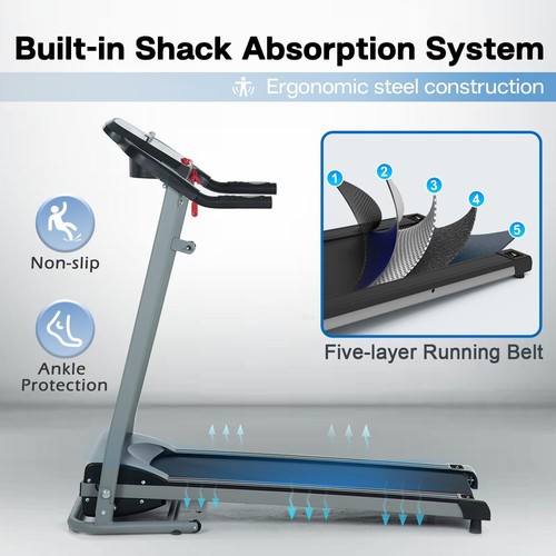 Folding Treadmill Electric Running Fitness Jogging Machine W/Incline For Home 69 - Picture 8 of 24